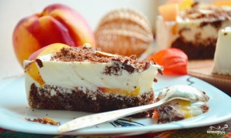 Персиковый торт-суфле - фото шаг 13