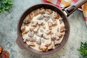 Печень со свининой - фото шаг 10