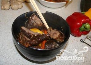 Утка по-китайски с лапшой и овощами - фото шаг 7