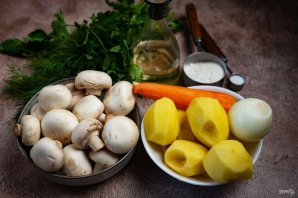 Постный грибной суп - фото шаг 1