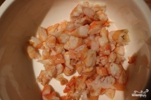 Груша, запеченная с креветками и сыром - фото шаг 4