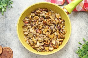 Белые грибы жареные - фото шаг 6