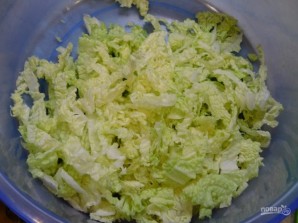 Грибной салат с пекинской капустой - фото шаг 1