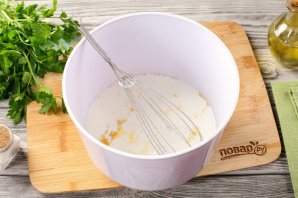 Ленивый хачапури на сковороде рецепт с сыром на молоке - фото шаг 3