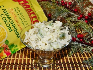 Овощной салат с майонезом "Провансаль" - фото шаг 4