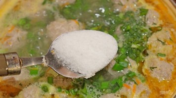 Суп (лапша с фрикадельками) - фото шаг 7