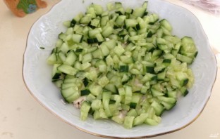Салат из копчёной грудки и корейской моркови - фото шаг 6