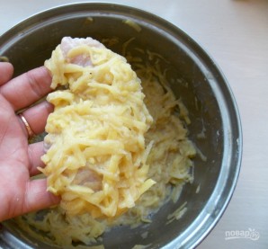 Куриное филе в картофельной шубке - фото шаг 6