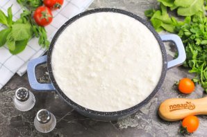 Адыгейский сыр рецепт в домашних условиях из молока и уксуса - фото шаг 3