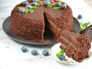 Торт "Шоколадный бархат" со сливочным кремом - фото шаг 23
