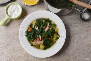 Куриный суп с крапивой - фото шаг 12