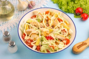 Салат "Цезарь" с майонезом - фото шаг 9