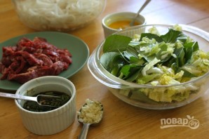Лапша с говядиной и китайской капустой - фото шаг 4