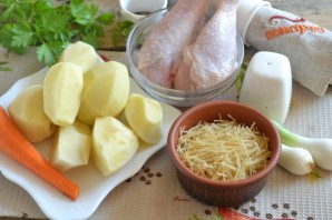 Куриный суп с вермишелью - фото шаг 1