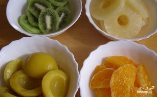 Творожный торт с желе и фруктами - фото шаг 8