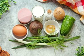 Окрошка со свеклой - фото шаг 1