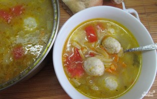 Овощной суп с фрикадельками - фото шаг 6
