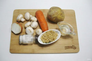 Вегетарианский грибной суп - фото шаг 1