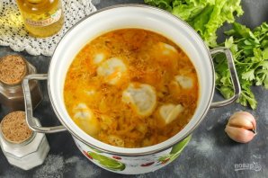 Сырный суп с пельменями - фото шаг 5