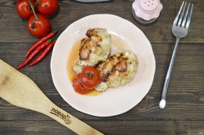Куриные рулетики с помидорами и сыром - фото шаг 9