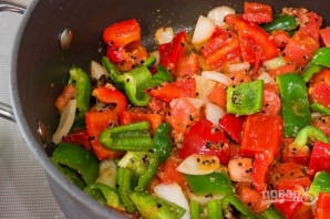 Курица с овощами в томатном соусе - фото шаг 4