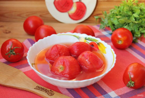 Очищенные помидоры в собственном соку на зиму - фото шаг 11