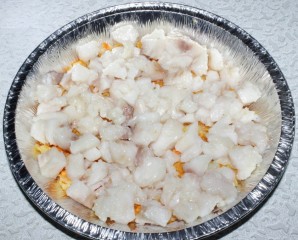 Рыба с цветной капустой в яично-майонезном соусе - фото шаг 5