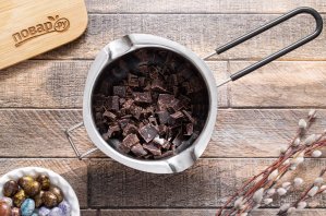 Шоколадные гнёзда на Пасху - фото шаг 3