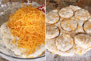 Закусочные сырные печенюшки - фото шаг 4