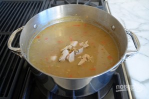 Куриный суп с красной чечевицей - фото шаг 5