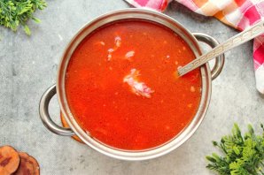Борщ со свеклой - фото шаг 11