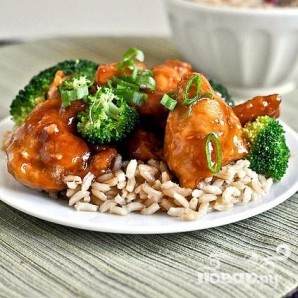 Курица по-азиатски с соусом и рисом - фото шаг 8