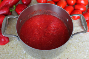 Лечо с томатным соком на зиму - фото шаг 2