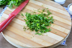 Салат с цветной капустой, орехами и зеленью - фото шаг 6