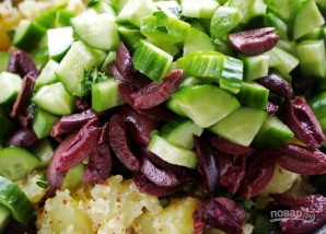 Овощной салат без майонеза - фото шаг 8