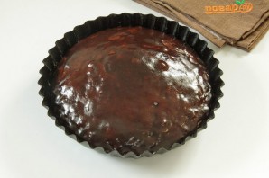 Шоколадный пирог с изюмом - фото шаг 9