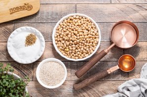 Нутовый хлеб без муки и дрожжей - фото шаг 1