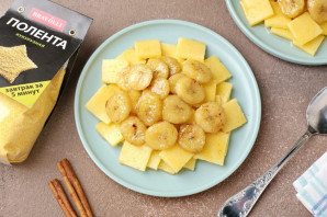 Полента  "Bravolli" с карамелизованными бананами - фото шаг 6