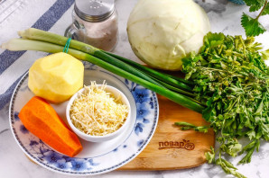 Сырный суп с капустой - фото шаг 1