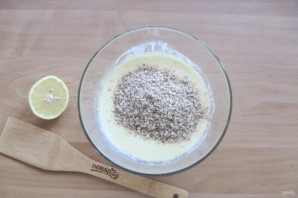 Лимонный пирог с орехами - фото шаг 9