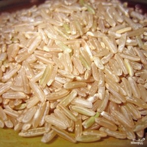 Коричневый рис с овощами - фото шаг 2