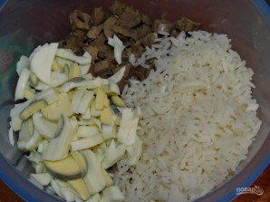 Салат с рисом и куриной печенью - фото шаг 2