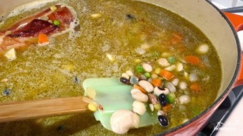 Гороховый суп из свиной рульки - фото шаг 6