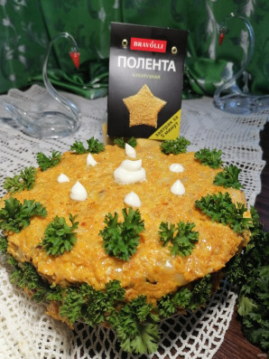 Торт из свиной печени с полентой "Bravolli" - фото шаг 11