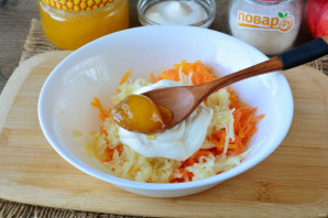 Салат из тыквы с яблоком и морковью - фото шаг 6