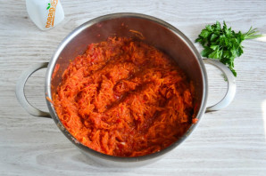Заготовка из помидоров и моркови - фото шаг 5