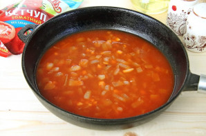 Котлеты из капусты в томатном соусе с кетчупом - фото шаг 9