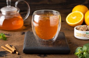 Чай с корицей и апельсином - фото шаг 7