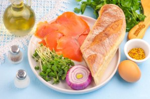 Канапе с семгой - фото шаг 1