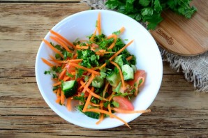 Салат из стейка с овощами - фото шаг 6